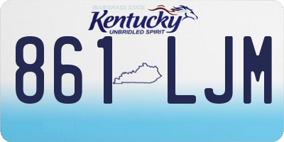 KY license plate 861LJM