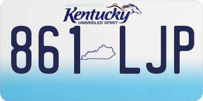 KY license plate 861LJP