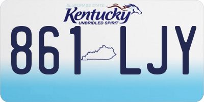 KY license plate 861LJY