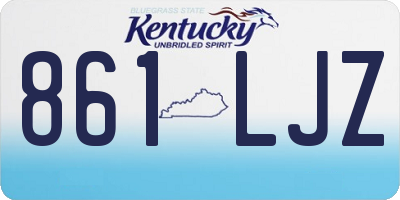 KY license plate 861LJZ