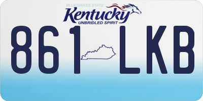 KY license plate 861LKB