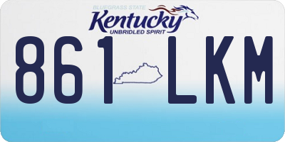 KY license plate 861LKM