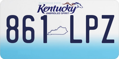 KY license plate 861LPZ