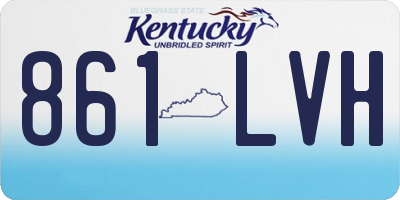 KY license plate 861LVH