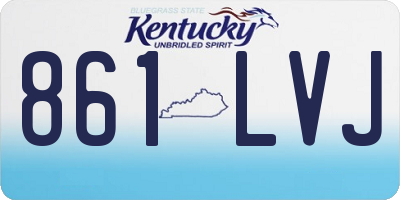 KY license plate 861LVJ