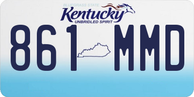 KY license plate 861MMD