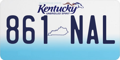 KY license plate 861NAL