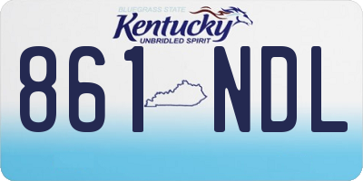 KY license plate 861NDL