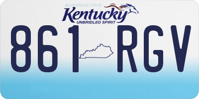 KY license plate 861RGV
