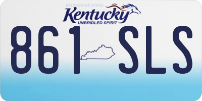 KY license plate 861SLS