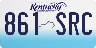 KY license plate 861SRC
