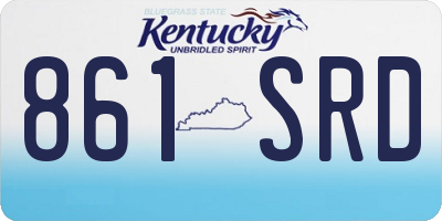 KY license plate 861SRD