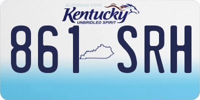 KY license plate 861SRH