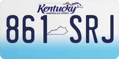 KY license plate 861SRJ
