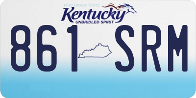 KY license plate 861SRM