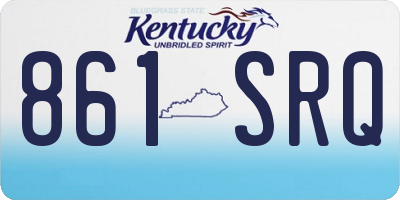 KY license plate 861SRQ