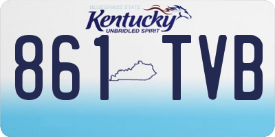 KY license plate 861TVB