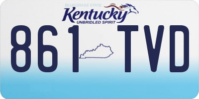 KY license plate 861TVD