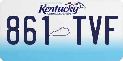 KY license plate 861TVF