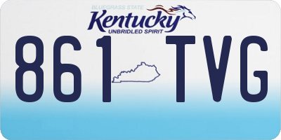KY license plate 861TVG