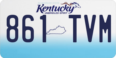 KY license plate 861TVM
