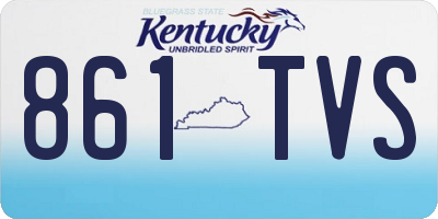 KY license plate 861TVS