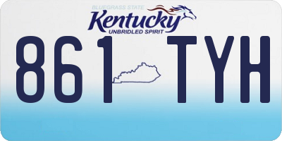 KY license plate 861TYH