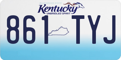 KY license plate 861TYJ