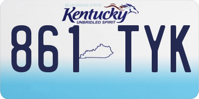 KY license plate 861TYK
