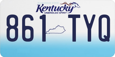 KY license plate 861TYQ