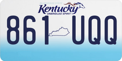 KY license plate 861UQQ