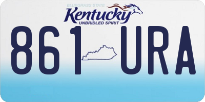 KY license plate 861URA