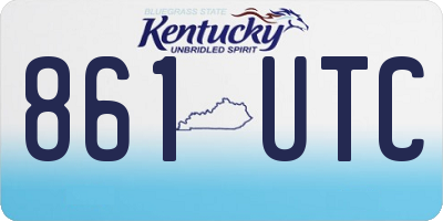KY license plate 861UTC