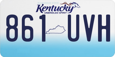 KY license plate 861UVH