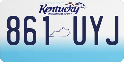 KY license plate 861UYJ