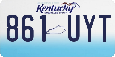 KY license plate 861UYT