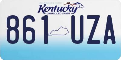 KY license plate 861UZA