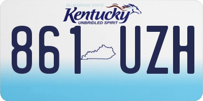 KY license plate 861UZH