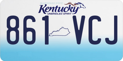 KY license plate 861VCJ