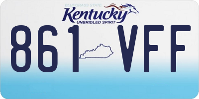 KY license plate 861VFF