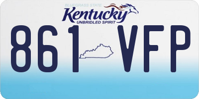 KY license plate 861VFP