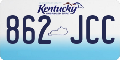 KY license plate 862JCC