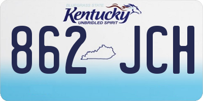 KY license plate 862JCH