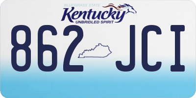 KY license plate 862JCI