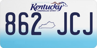 KY license plate 862JCJ