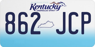 KY license plate 862JCP