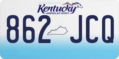 KY license plate 862JCQ