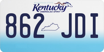 KY license plate 862JDI