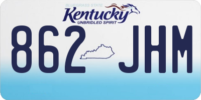 KY license plate 862JHM