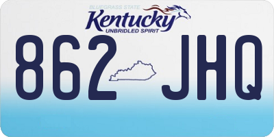 KY license plate 862JHQ